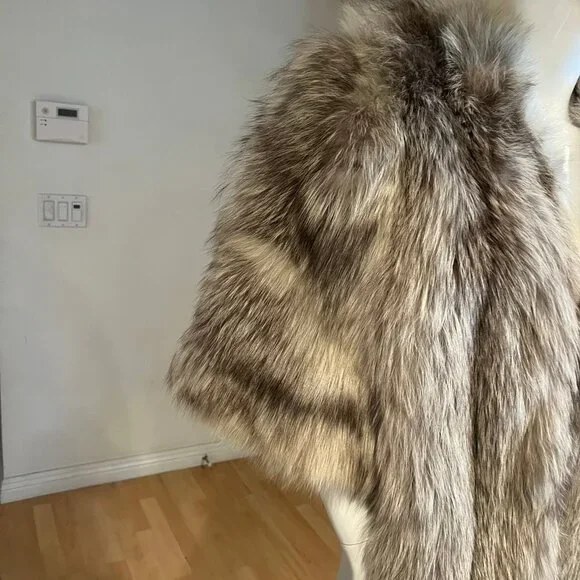 VINTAGE DUPLER'S FOX REAL FUR CAPE ONE SIZE